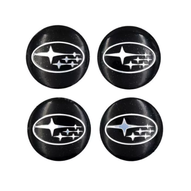 Αυτοκόλλητα για κέντρο ζάντας μαύρα - Subaru