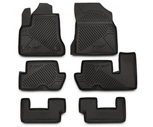 ΠΑΤΑΚΙΑ ΣΕ ΣΚΑΦΗ TPE ΛΑΣΤΙΧΟ ΓΙΑ CITROEN C4 GRAND PICASSO 5D 2006-2013 (3 ΣΕΙΡΕΣ ΚΑΘΙΣΜΑΤΩΝ)  ΣΕ ΜΑΥΡΟ ΧΡΩΜΑ NOVLINE - 6 ΤΕΜ.