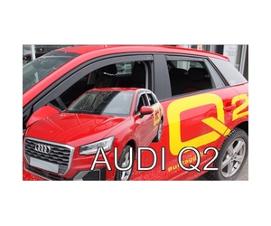 ΑΝΕΜΟΘΡΑΥΣΤΕΣ ΓΙΑ AUDI Q2 5D 2016+ ΣΕΤ ΑΥΤΟΚΙΝΗΤΟΥ ΑΠΟ ΕΥΚΑΜΠΤΟ ΦΙΜΕ ΠΛΑΣΤΙΚΟ HEKO - 4 ΤΕΜ.