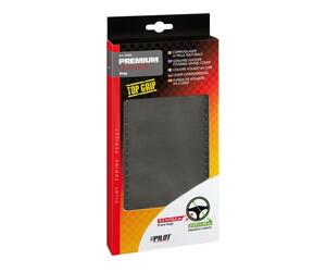 ΚΑΛΥΜΜΑ ΤΙΜΟΝΙΟΥ ΔΕΡΜΑΤΙΝΟ ΡΑΦΤΟ PREMIUM (L) 37/39cm ΓΚΡΙ