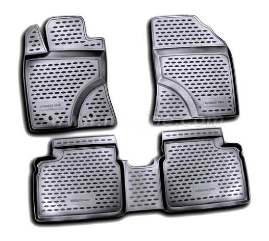 ΠΑΤΑΚΙΑ ΣΕ ΣΚΑΦΗ TPE ΛΑΣΤΙΧΟ ΓΙΑ TOYOTA AVENSIS 4D 04/2009-12/2015  ΣΕ ΜΑΥΡΟ ΧΡΩΜΑ NOVLINE - 4 ΤΕΜ.