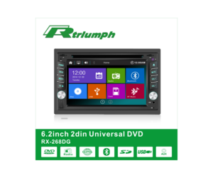 UNIVERSAL ΟΘΟΝΗ/DVD PLAYER 2DIN 6.2'' RX-268DG