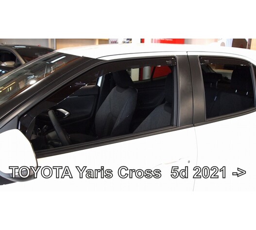ΑΝΕΜΟΘΡΑΥΣΤΕΣ ΓΙΑ TOYOTA YARIS CROSS 5D 2021+  ΣΕΤ ΑΥΤΟΚΙΝΗΤΟΥ ΑΠΟ ΕΥΚΑΜΠΤΟ ΦΙΜΕ ΠΛΑΣΤΙΚΟ HEKO - 4 ΤΕΜ.