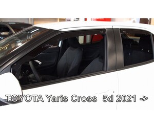 ΑΝΕΜΟΘΡΑΥΣΤΕΣ ΓΙΑ TOYOTA YARIS CROSS 5D 2021+  ΣΕΤ ΑΥΤΟΚΙΝΗΤΟΥ ΑΠΟ ΕΥΚΑΜΠΤΟ ΦΙΜΕ ΠΛΑΣΤΙΚΟ HEKO - 4 ΤΕΜ.