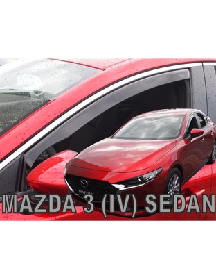 ΑΝΕΜΟΘΡΑΥΣΤΕΣ ΓΙΑ MAZDA 3 4D 2019+  ΖΕΥΓΑΡΙ ΑΠΟ ΕΥΚΑΜΠΤΟ ΦΙΜΕ ΠΛΑΣΤΙΚΟ HEKO - 2 ΤΕΜ.