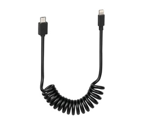ΚΑΛΩΔΙΟ ΦΟΡΤΙΣΗΣ ΚΙΝΗΤΟΥ E-BIKE SPRING MICRO USB- APPLE 8 PIN ΣΠΙΡΑΛ 25-100cm