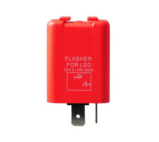 LED FLASHER (ΦΛΑΣΙΕΡΑ) 2 ΕΠΑΦΩΝ (L+-) 30x30x30mm M-TECH - 1ΤΕΜ.