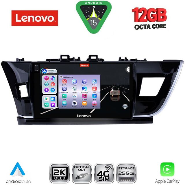 LENOVO SSZ 12714BIG_CPA (10inc) MULTIMEDIA TABLET for TOYOTA COROLLA mod. 2013-2016