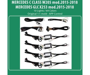 DIQ AMBIENT 8161 CIC - BENZ C  (W205) - GLC (X253) mod. 2015-2018 (Digital iQ Ambient Light for Mercedes C  (W205) - GLC (X253) mod. 2015-2018 with 10 Lights)