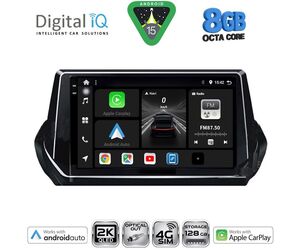 DIGITAL IQ BXK 20509_CPAA (9inc) MULTIMEDIA TABLET for PEUGEOT 208 – 2008 mod. 2021>