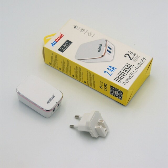 ΦΟΡΤΙΣΤΗΣ UNIVERSAL 2.4A ΜΕ 2 ΘΥΡΕΣ USB ANDOWL Q-A41