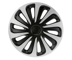 Lampa - Σετ Τάσια Αυτοκινήτου 14’’ Kojin Carbon TECH-ONE από υλικό ABS Ασημί / Μαύρο - 4 TEM (L3147.8)
