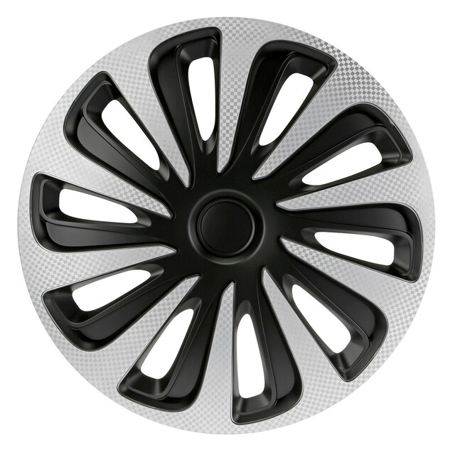 Lampa - Σετ Τάσια Αυτοκινήτου 14’’ Kojin Carbon TECH-ONE από υλικό ABS Ασημί / Μαύρο - 4 TEM (L3147.8)