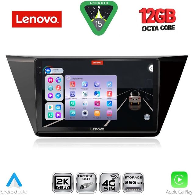 LENOVO SSZ 12769_CPA (10inc) MULTIMEDIA TABLET for VW TOURAN mod. 2016-2026