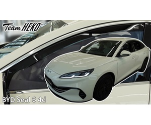 Heko - Ανεμοθραύστες για Byd Seal 6 4 Doors 2024+ Ζευγάρι Απο Εύκαμπτο Φιμέ Πλαστικό - 2 τεμ. (ΑΝΕΜ.11316)