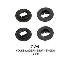 VOLKSWAGEN/SEAT/SKODA/FORD ΚΟΥΜΠΩΜΑΤΑ ΚΛΙΠΣ ΓΙΑ ΠΑΤΑΚΙΑ (ΟΒΑΛ) - 4 ΤΕΜ.