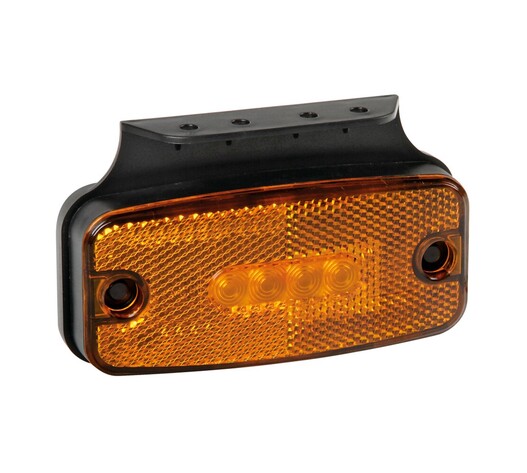 ΦΩΣ ΟΓΚΟΥ S19 4 LED ΠΟΡΤΟΚΑΛΙ 10/30V ΜΕ ΑΝΑΚΛΑΣΤΗΡΑ 114x54 mm 1ΤΕΜ.