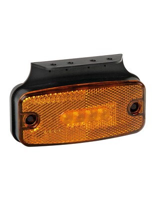 ΦΩΣ ΟΓΚΟΥ S19 4 LED ΠΟΡΤΟΚΑΛΙ 10/30V ΜΕ ΑΝΑΚΛΑΣΤΗΡΑ 114x54 mm 1ΤΕΜ.