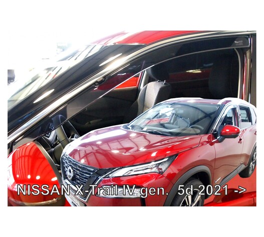 ΑΝΕΜΟΘΡΑΥΣΤΕΣ ΓΙΑ NISSAN X-TRAIL 5D 2021+ ΖΕΥΓΑΡΙ ΑΠΟ ΕΥΚΑΜΠΤΟ ΦΙΜΕ ΠΛΑΣΤΙΚΟ HEKO - 2 ΤΕΜ.