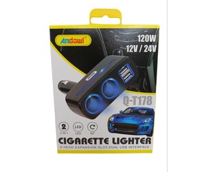 ΦΟΡΤΙΣΤΗΣ ΑΥΤΟΚΙΝΗΤΟΥ ΜΕ LED ΦΩΤΙΣΜΟ ANDOWL Q-T178