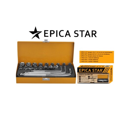 EPICA STAR ΣΕΤ 26ΤΜΧ ΚΑΡΥΔΑΚΙΑ & ΚΛΕΙΔΙΑ ΑΛΛΕΝ EP-50117