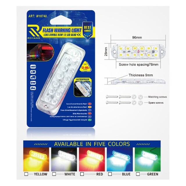 RCHANG LED ΠΡΟΕΙΔΟΠΟΙΗΤΙΚΟ ΦΩΣ ΓΙΑ ΦΟΡΤΗΓΑ W16740-1