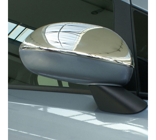 ΚΑΠΑΚΙΑ ΚΑΘΡΕΠΤΩΝ ΓΙΑ OPEL CORSA D HB 5D / 3D 2006-2015 / OPEL CORSA E HB 5D 2015+ ΧΡΩΜΙΟΥ 2 ΤΕΜ. ΜΕΤΑΛΛΙΚΑ