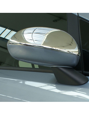 ΚΑΠΑΚΙΑ ΚΑΘΡΕΠΤΩΝ ΓΙΑ OPEL CORSA D HB 5D / 3D 2006-2015 / OPEL CORSA E HB 5D 2015+ ΧΡΩΜΙΟΥ 2 ΤΕΜ. ΜΕΤΑΛΛΙΚΑ