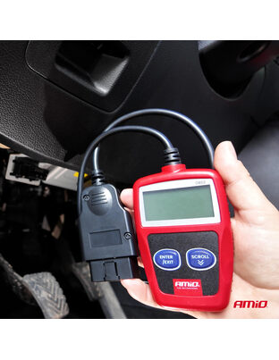 Amio - Διαγνωστικό Αυτοκινήτου OBD 2 τύπου V300 τάση λειτουργίας 8-18V με οθόνη LCD 128x64 pixels για Επιβατικά Αυτοκίνητα - 1 τεμ. (04729/AM)
