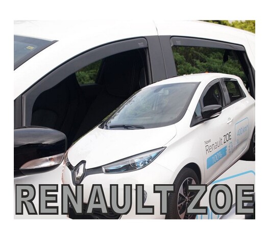 ΑΝΕΜΟΘΡΑΥΣΤΕΣ ΓΙΑ RENAULT ZOE 5D 2012+ ΣΕΤ ΑΥΤΟΚΙΝΗΤΟΥ ΑΠΟ ΕΥΚΑΜΠΤΟ ΦΙΜΕ ΠΛΑΣΤΙΚΟ HEKO - 4 ΤΕΜ.