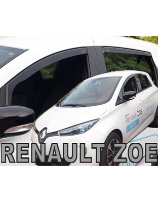 ΑΝΕΜΟΘΡΑΥΣΤΕΣ ΓΙΑ RENAULT ZOE 5D 2012+ ΣΕΤ ΑΥΤΟΚΙΝΗΤΟΥ ΑΠΟ ΕΥΚΑΜΠΤΟ ΦΙΜΕ ΠΛΑΣΤΙΚΟ HEKO - 4 ΤΕΜ.