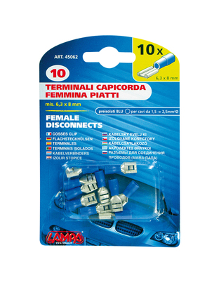 ΦΙΣΑΚΙΑ 6.3 x 0.8mm (10τμχ)