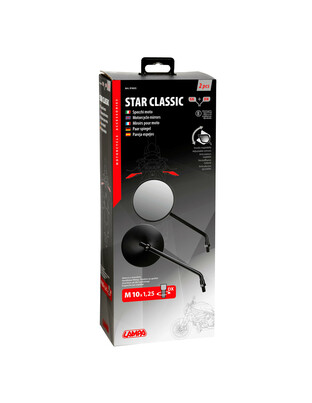 ΚΑΘΡΕΠΤΕΣ MOTO ΣΤΡΟΓΓΥΛΟΙ M10X1,25 DX 106cm STAR CLASSIC LAMPA - 2 ΤΕΜ