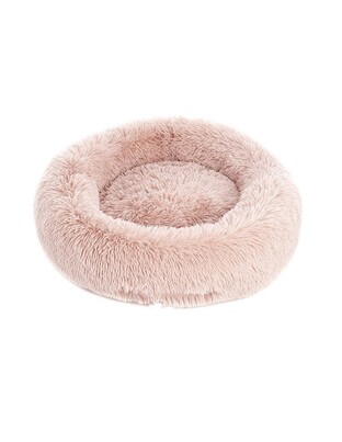 ΣΤΡΟΓΓΥΛΟ FLUFFY ΚΡΕΒΑΤΙ ΚΑΤΟΙΚΙΔΙΩΝ ΡΟΖ 70cm SD-01623