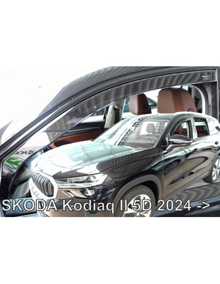 ΑΝΕΜΟΘΡΑΥΣΤΕΣ ΓΙΑ SKODA KODIAQ 5D 2024+ ΣΕΤ ΑΥΤΟΚΙΝΗΤΟΥ ΑΠΟ ΕΥΚΑΜΠΤΟ ΦΙΜΕ ΠΛΑΣΤΙΚΟ HEKO - 4 ΤΕΜ.