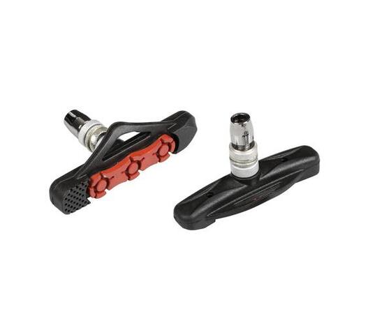 ΤΑΚΑΚΙΑ ΦΡΕΝΩΝ ΠΟΔΗΛΑΤΟΥ (CITY/MTB BIKE) PREMIUM 72mm PF-12 ΜΑΥΡΟ/ΚΟΚΚΙΝΟ 2ΤΕΜ.