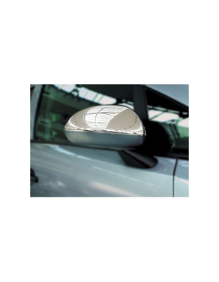 ΚΑΠΑΚΙΑ ΚΑΘΡΕΠΤΩΝ ΓΙΑ OPEL CORSA D HB 5D / 3D 2006-2015 / OPEL CORSA E HB 5D 2015+ ΧΡΩΜΙΟΥ 2 ΤΕΜ. ΜΕΤΑΛΛΙΚΑ
