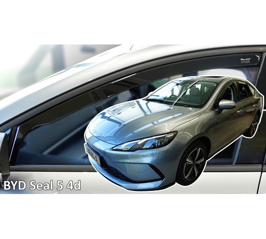 Heko - Ανεμοθραύστες για Byd Seal 5 4 Doors 2025+ Ζευγάρι Απο Εύκαμπτο Φιμέ Πλαστικό - 2 τεμ. (ΑΝΕΜ.11314)