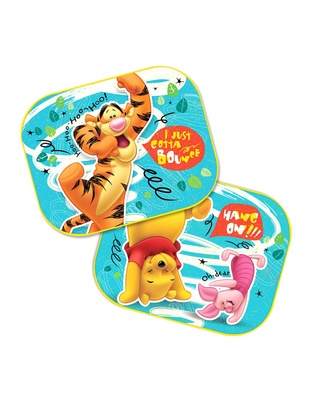 Amio - ΗΛΙΟΠΡΟΣΤΑΣΙΕΣ ΠΛΑΙΝΕΣ WINNIE THE POOH ΜΕ ΒΕΝΤΟΥΖΑ (44x35cm) – 2 ΤΕΜ. (S9305/AM)