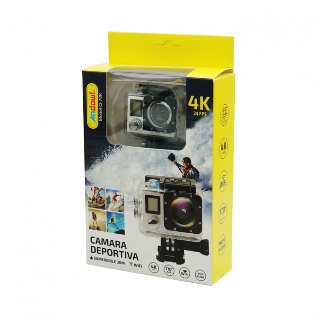 ACTION CAM 4K 24FPS ULTRA HD ANDOWL AN-QY-70K