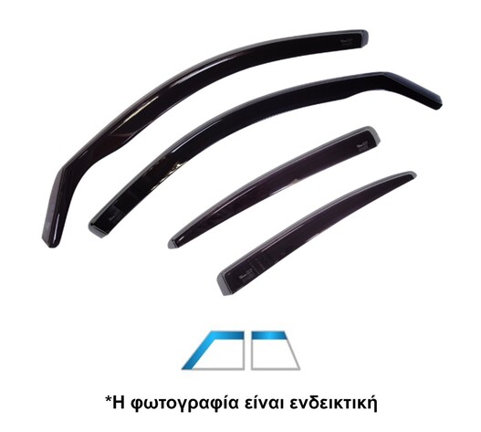 ΑΝΕΜΟΘΡΑΥΣΤΕΣ ΓΙΑ HYUNDAI I30 5D STATIONWAGON 02/2012-2017 ΣΕΤ ΑΥΤΟΚΙΝΗΤΟΥ ΑΠΟ ΕΥΚΑΜΠΤΟ ΦΙΜΕ ΠΛΑΣΤΙΚΟ HEKO - 4 ΤΕΜ.