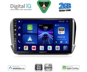 DIGITAL IQ BXC 3508_CPAA (10inc) MULTIMEDIA TABLET for PEUGEOT 208-2008 mod. 2012-2021