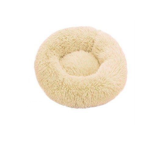 ΣΤΡΟΓΓΥΛΟ FLUFFY ΚΡΕΒΑΤΙ ΚΑΤΟΙΚΙΔΙΩΝ ΚΙΤΡΙΝΟ 60cm SD-01622