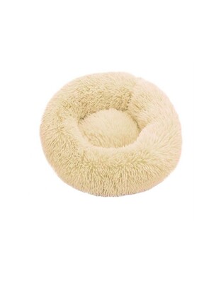 ΣΤΡΟΓΓΥΛΟ FLUFFY ΚΡΕΒΑΤΙ ΚΑΤΟΙΚΙΔΙΩΝ ΚΙΤΡΙΝΟ 60cm SD-01622