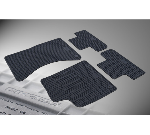 Cik - ΠΑΤΑΚΙΑ ΑΥΤΟΚΙΝΗΤΟΥ ΑΠΟ ΛΑΣΤΙΧΟ ΓΙΑ AUDI Q5 2008-2017 ΣΕ ΜΑΥΡΟ ΧΡΩΜΑ ΜΕ ΚΟΥΜΠΩΜΑΤΑ - 4 ΤΕΜ. (RM.AU.0005/CK)