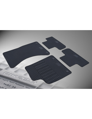 Cik - ΠΑΤΑΚΙΑ ΑΥΤΟΚΙΝΗΤΟΥ ΑΠΟ ΛΑΣΤΙΧΟ ΓΙΑ AUDI Q5 2008-2017 ΣΕ ΜΑΥΡΟ ΧΡΩΜΑ ΜΕ ΚΟΥΜΠΩΜΑΤΑ - 4 ΤΕΜ. (RM.AU.0005/CK)