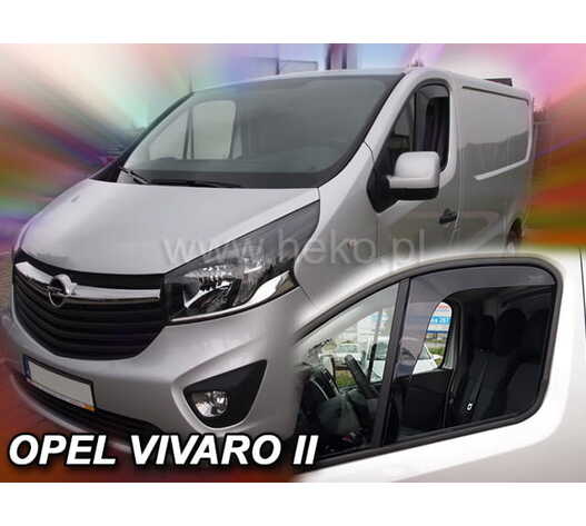 ΑΝΕΜΟΘΡΑΥΣΤΕΣ ΓΙΑ OPEL VIVARO 2014+ / RENAULT TRAFIC 2014+ /FIAT TALENTO 2016+ ΖΕΥΓΑΡΙ ΑΠΟ ΕΥΚΑΜΠΤΟ ΦΙΜΕ ΠΛΑΣΤΙΚΟ HEKO - 2 ΤΕΜ.