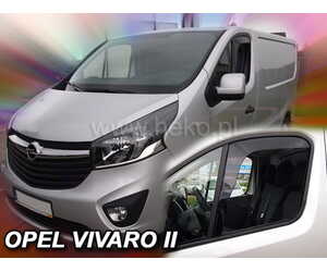 ΑΝΕΜΟΘΡΑΥΣΤΕΣ ΓΙΑ OPEL VIVARO 2014+ / RENAULT TRAFIC 2014+ /FIAT TALENTO 2016+ ΖΕΥΓΑΡΙ ΑΠΟ ΕΥΚΑΜΠΤΟ ΦΙΜΕ ΠΛΑΣΤΙΚΟ HEKO - 2 ΤΕΜ.