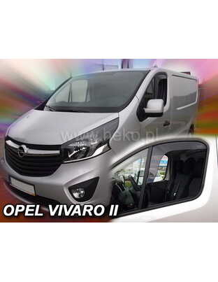 ΑΝΕΜΟΘΡΑΥΣΤΕΣ ΓΙΑ OPEL VIVARO 2014+ / RENAULT TRAFIC 2014+ /FIAT TALENTO 2016+ ΖΕΥΓΑΡΙ ΑΠΟ ΕΥΚΑΜΠΤΟ ΦΙΜΕ ΠΛΑΣΤΙΚΟ HEKO - 2 ΤΕΜ.