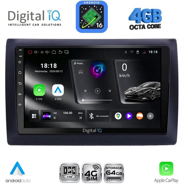 DIGITAL IQ RTG 6145_CPA (9inc) MULTIMEDIA TABLET for FIAT STILO mod. 2001-2007